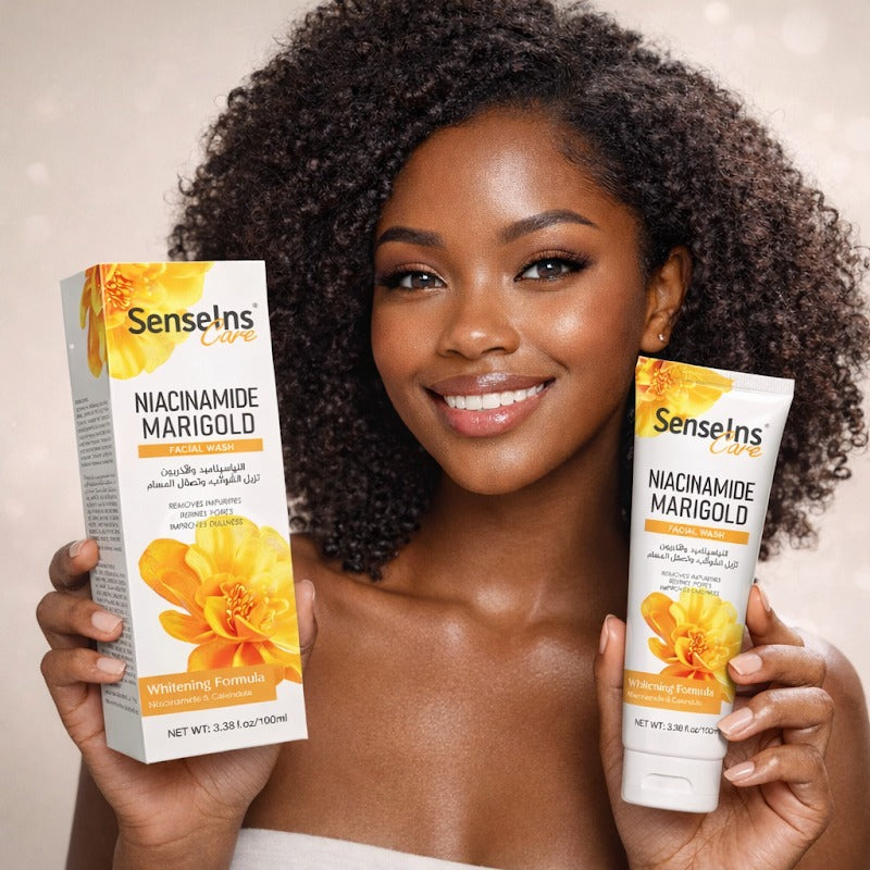 Clear, Calm & Glowing Skin with Niacinamide Marigold Facial Wash