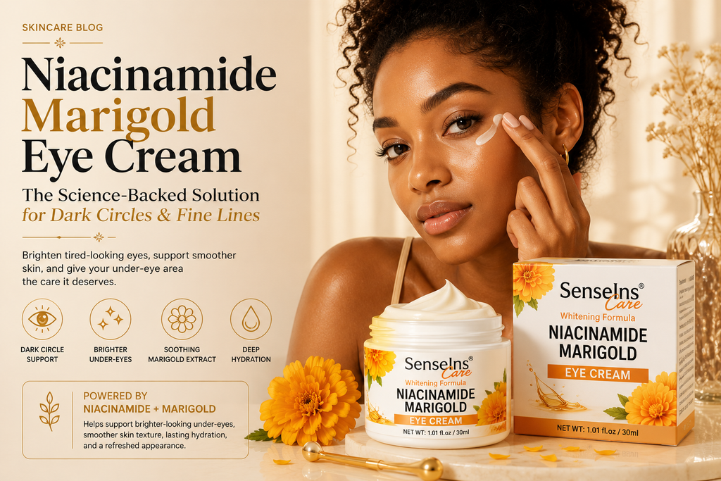 Niacinamide Marigold Eye Cream – The Science-Backed Solution for Dark Circles & Fine Lines