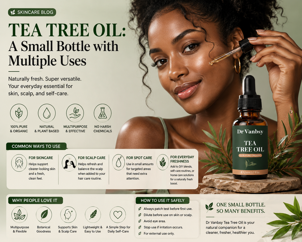 Why Tea Tree Oil Is a Must-Have for Skincare, Scalp Care, and Everyday Freshness