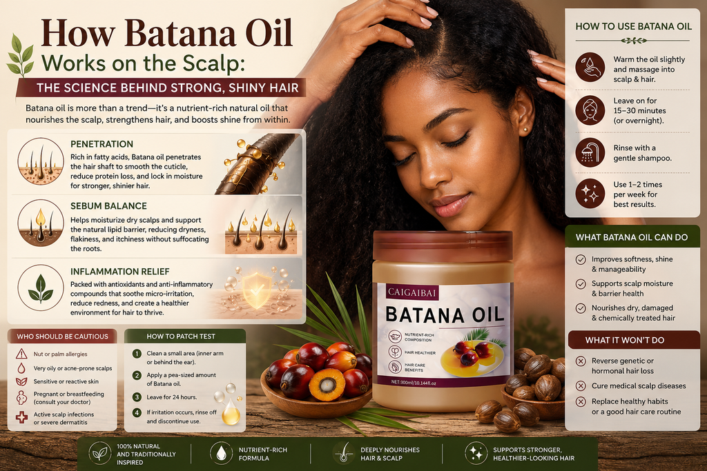 How Batana Oil Works on the Scalp: The Science Behind Strong, Shiny Hair
