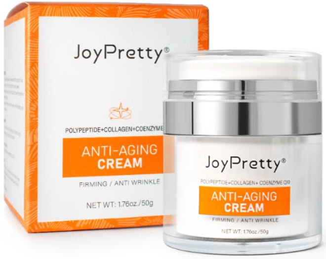 JoyPretty Anti-Aging Cream for firming, wrinkle reduction, and holistic beauty in skincare.